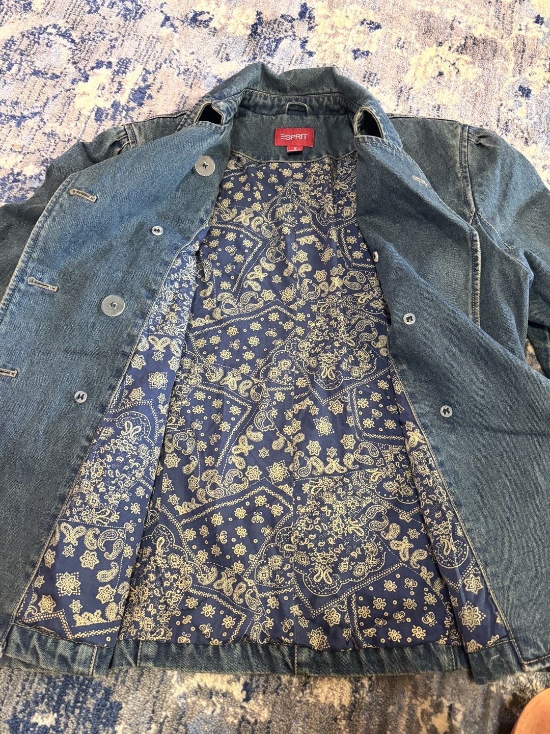 Esprit Denim Vintage Classic 80’s Jacket Size M 4