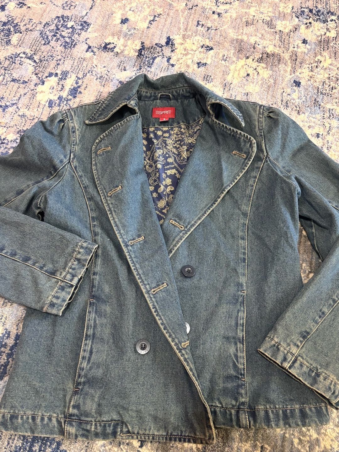 Esprit Denim Vintage Classic 80’s Jacket Size M 5