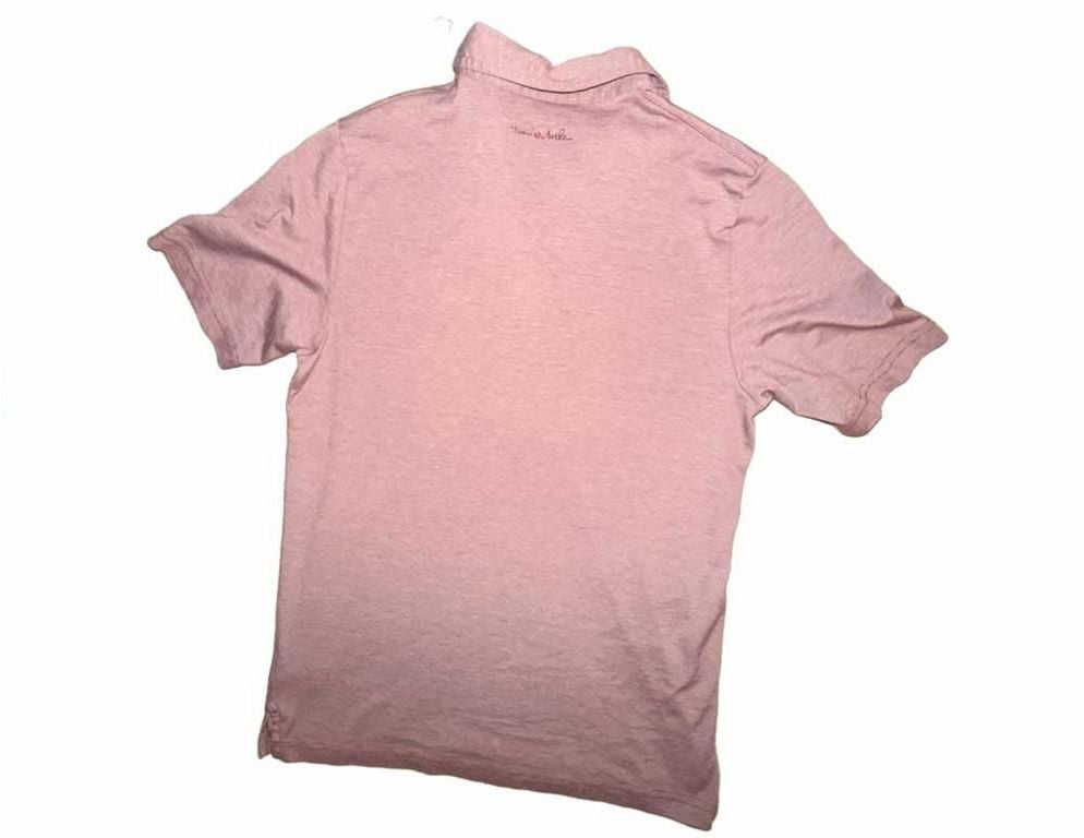 TravisMathew Polo Size S Pink Heather Short Sleeve Golf Shirt 8