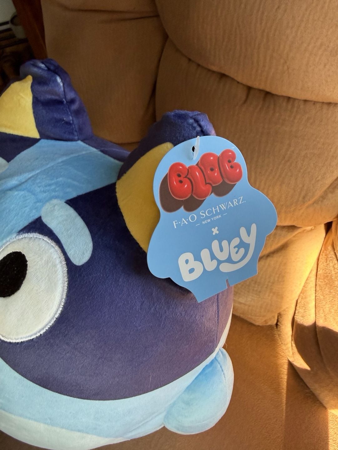 FAO Schwarz Bluey Blob Plush Stuffed Animal New 2
