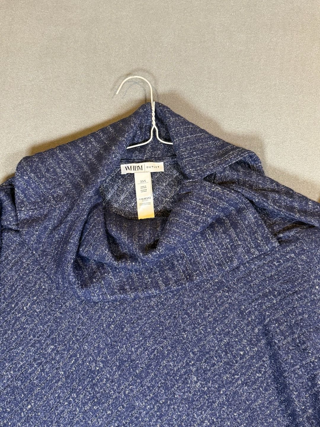 White House Black Market Cowl Neck Poncho Sweater Size XS/S Blue 4