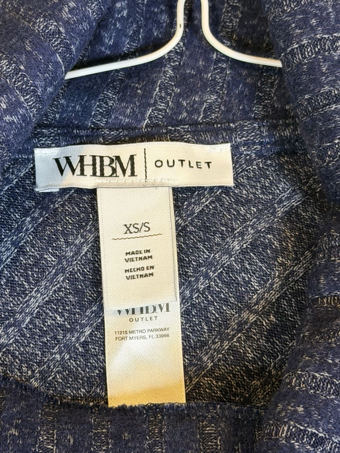 White House Black Market Cowl Neck Poncho Sweater Size XS/S Blue 8