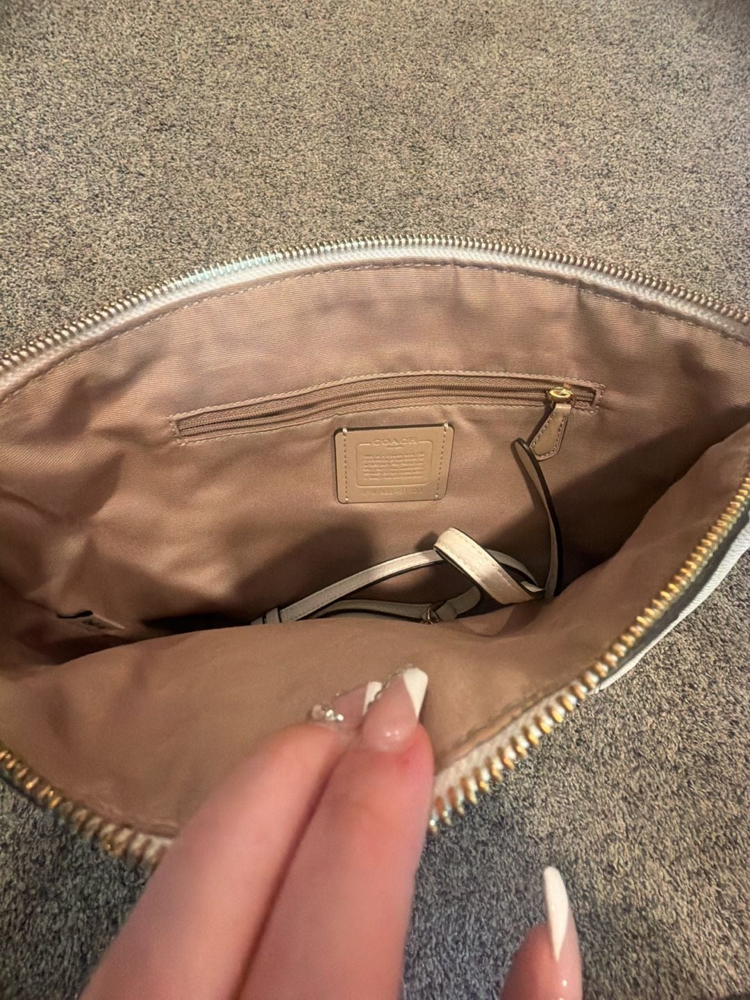 Coach Leather Prairie Satchel with Rose Print 3