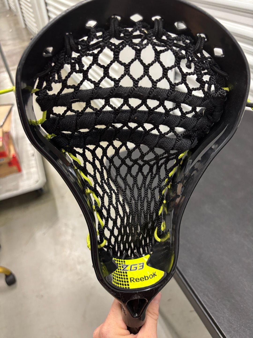 Reebok ZG3 Complete Lacrosse Stick Black Neon Yellow 5