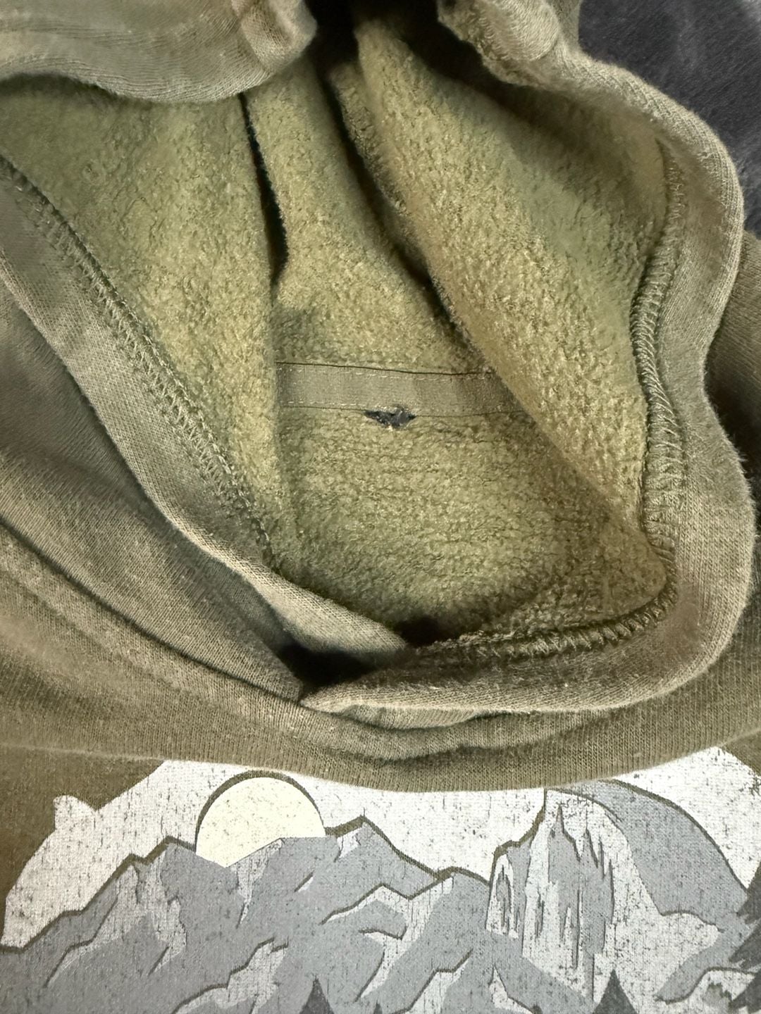 The North Face Bear Mountain Graphic Hoodie Olive Green#171 4