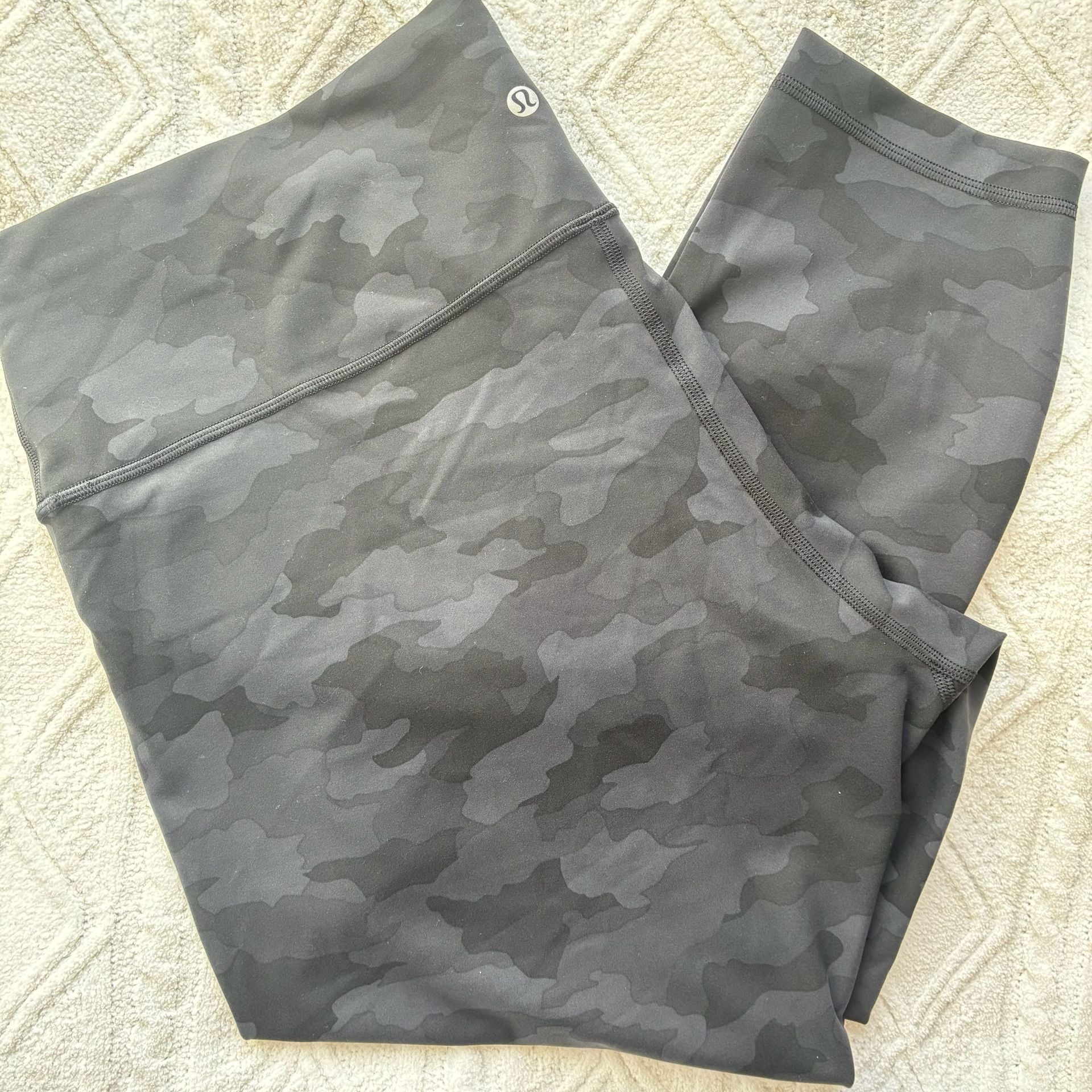 Lululemon Align High-Rise Pant 25” Camo Deep Coal Multi Size 20 NWOT 7
