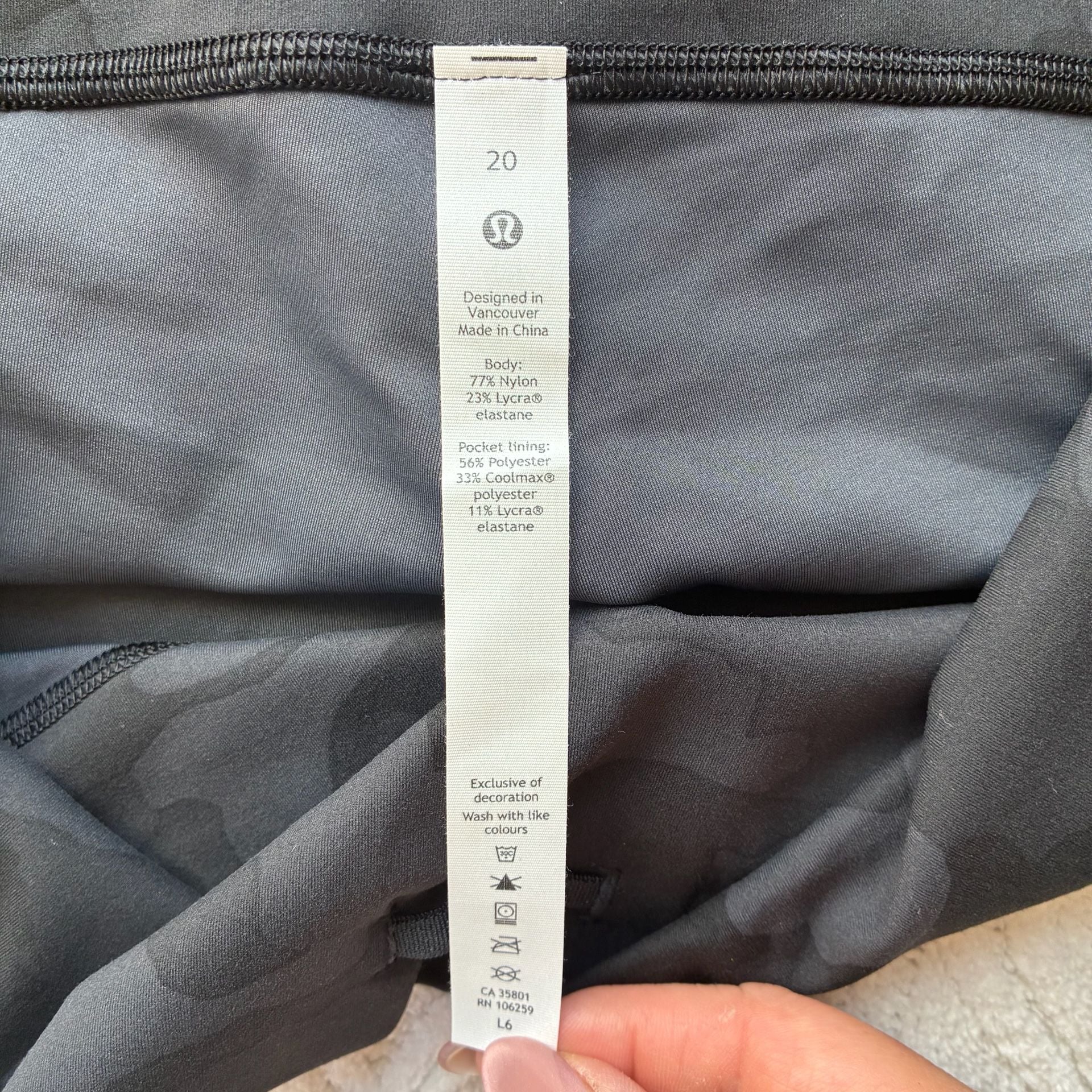 Lululemon Align High-Rise Pant 25” Camo Deep Coal Multi Size 20 NWOT 8