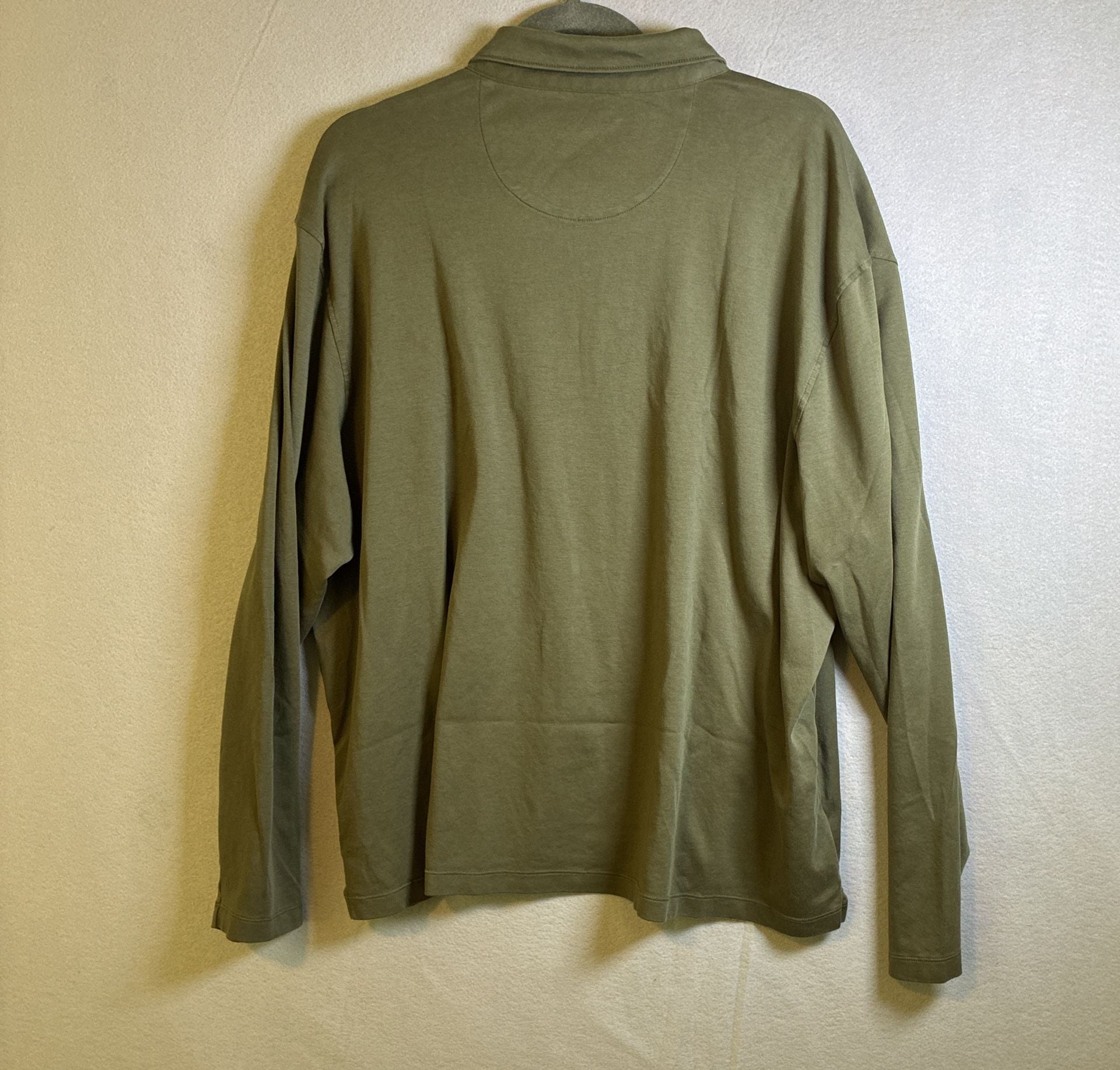 UNTUCKit Damaschino LS Long Sleeve Polo Size XX-Large Green Cotton 9