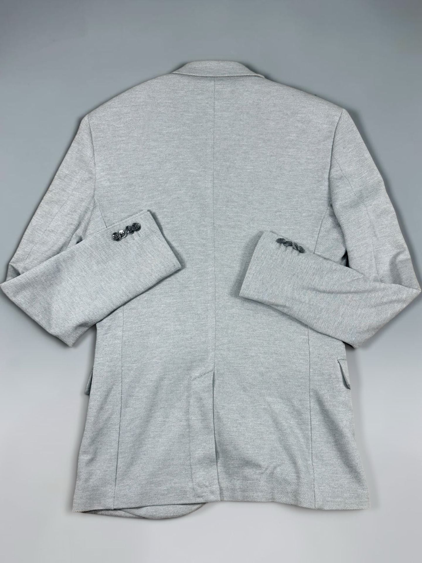 Men’s H&M Slim Fit Single Breasted Jacket Size 36R Gray Blazer 10