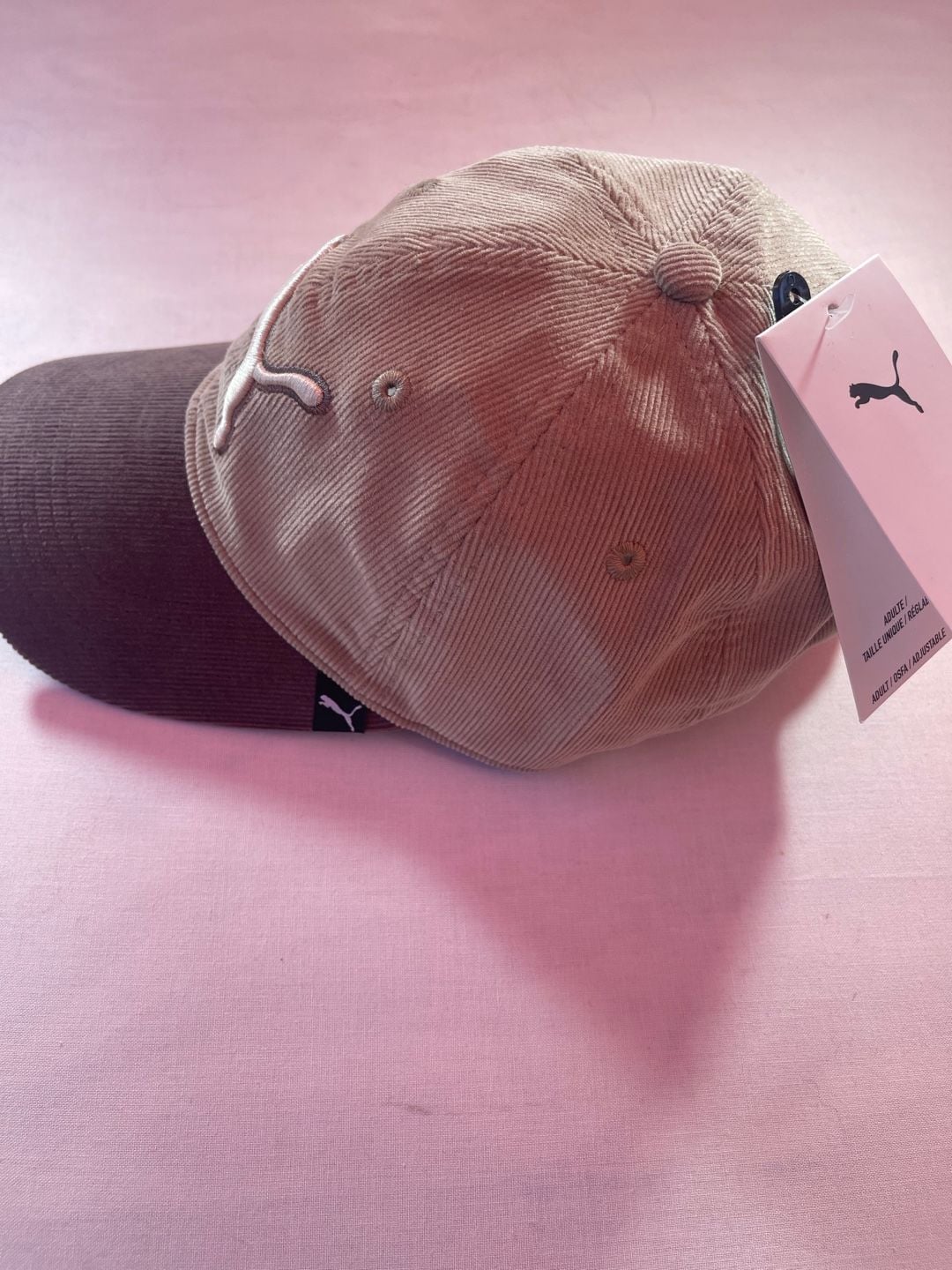 Puma Cat Corduroy Adjustable Hat Brown 12