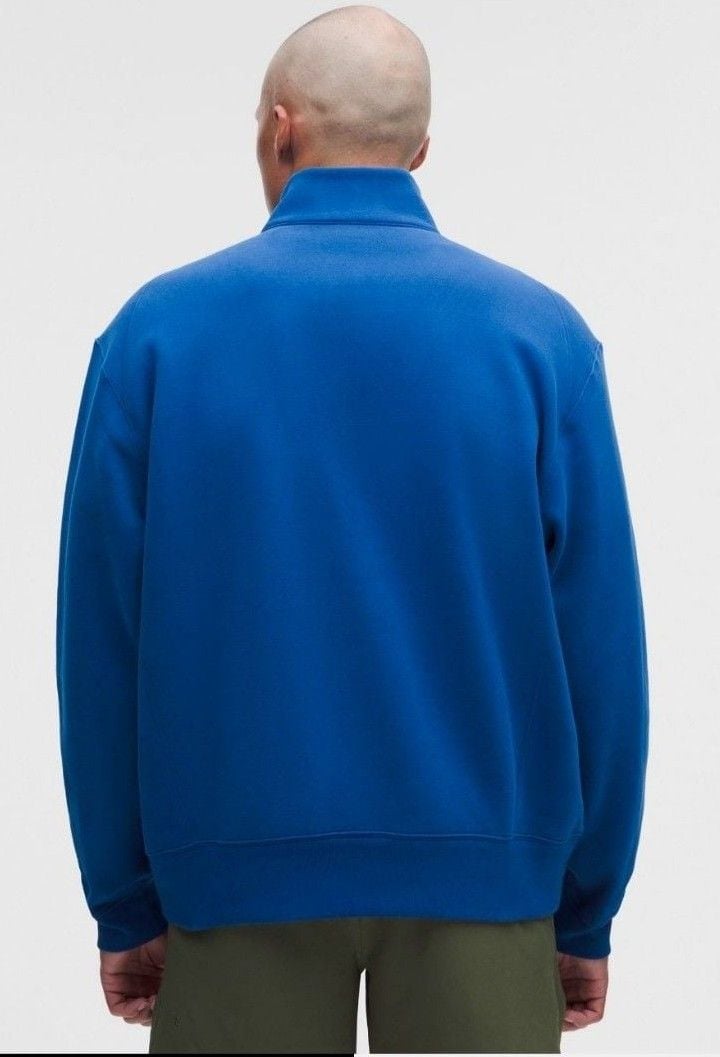 Lululemon Steady State SuperLoft Half Zip Sapphire Sprint XL 4