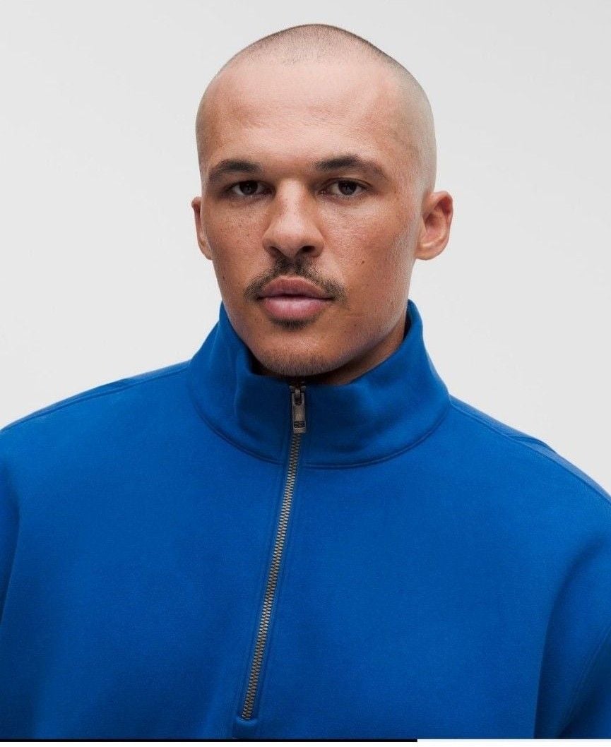 Lululemon Steady State SuperLoft Half Zip Sapphire Sprint XL 5