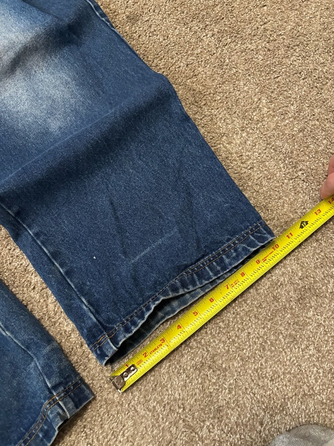 Early 2000s Brooklyn Xpress Baggy Cargo Jeans 40x34 Blue Denim Vintage Y2K 7