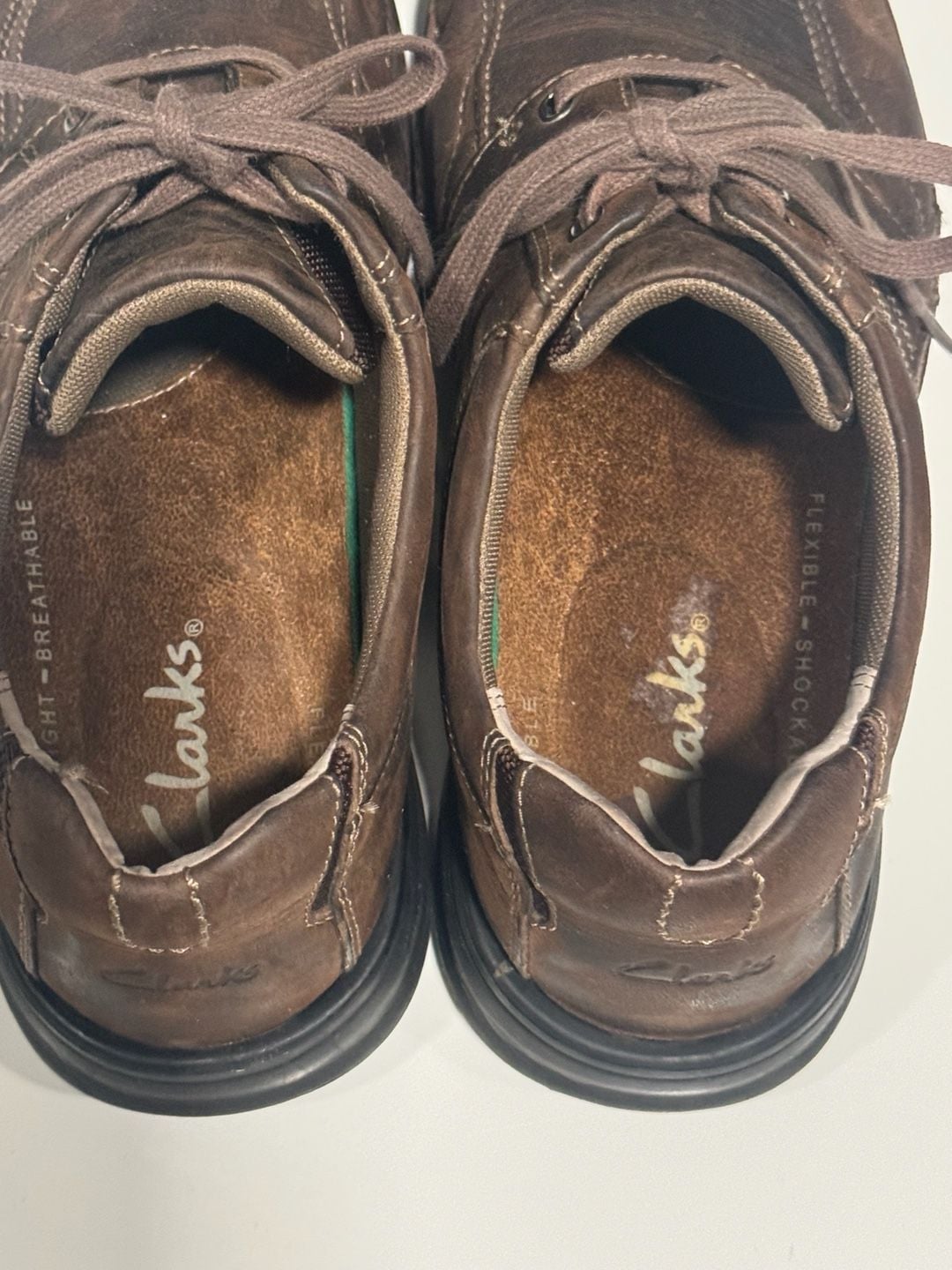 Clarks Cotrell Walk Brown Leather Oxford Shoes Size 10 7