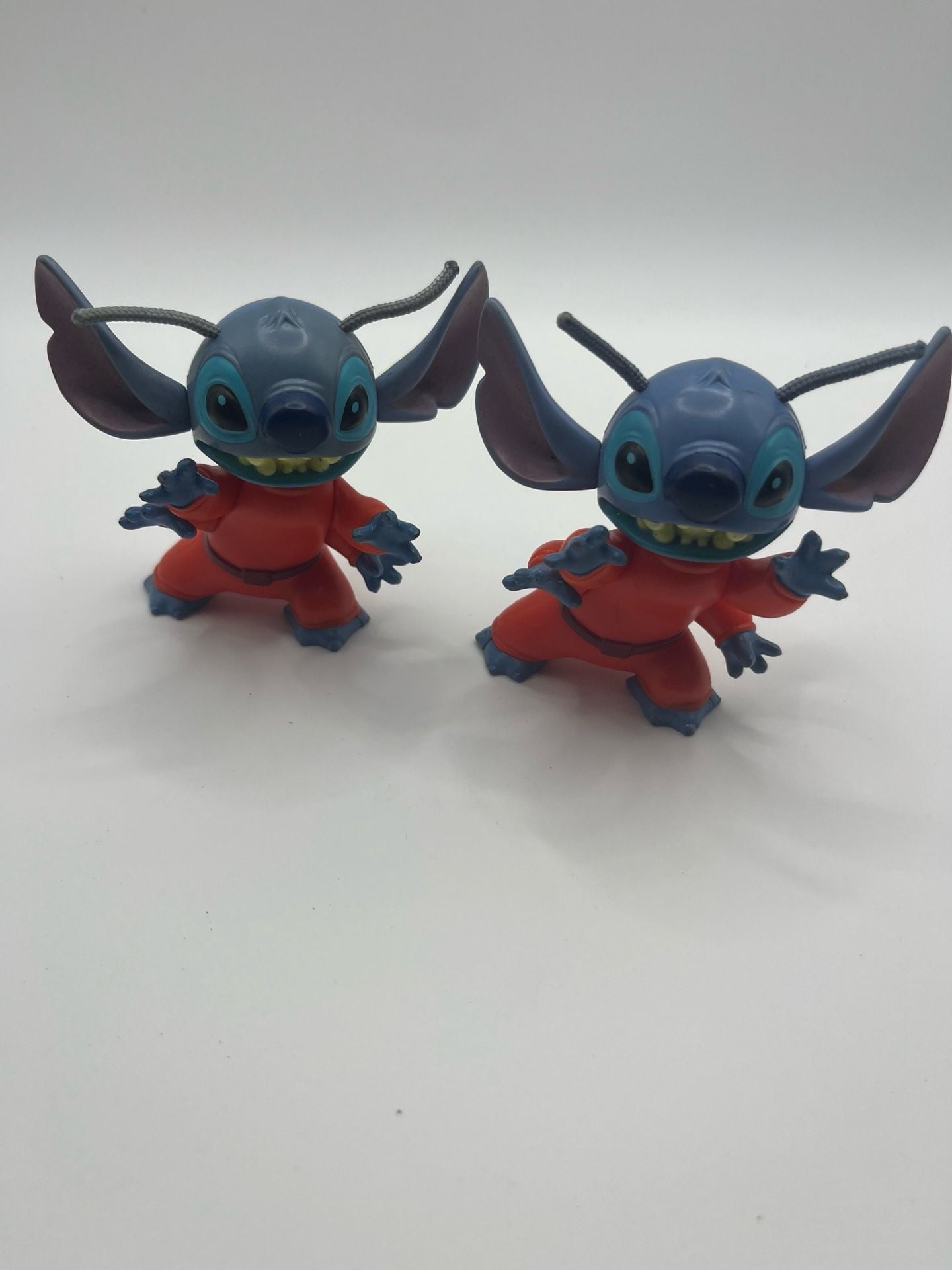Disney McDonald's Lilo & Stitch Alien 626 Bobblehead Toy Lot of 2 1