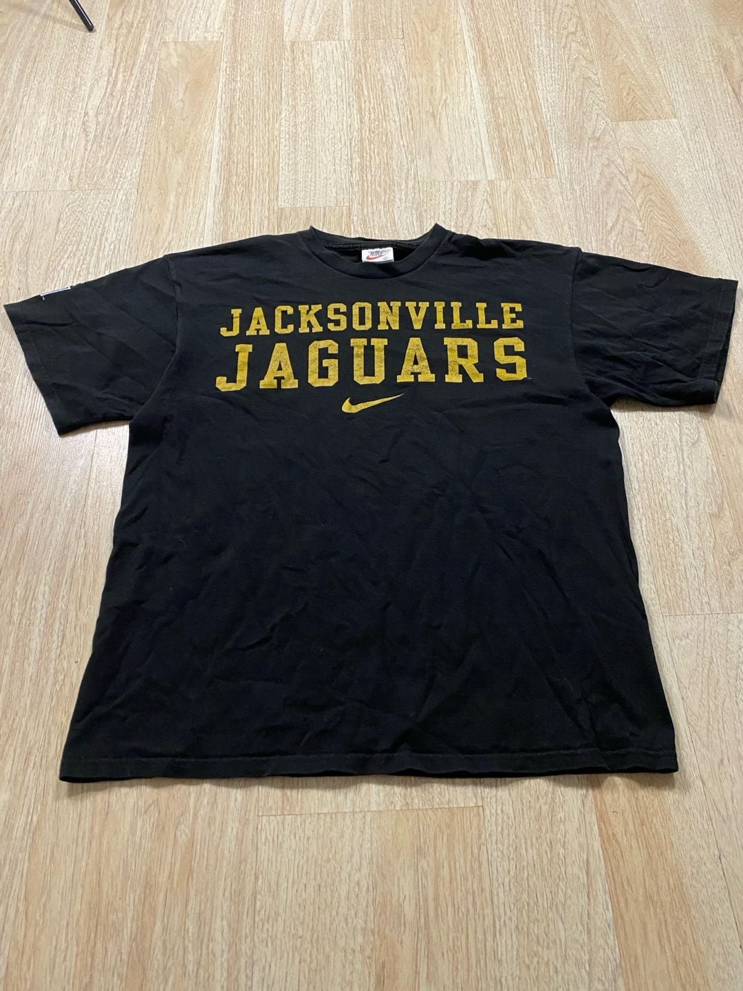 Nike Jacksonville Jaguars T-Shirt Size L Black Vintage NFL Team Sports 2