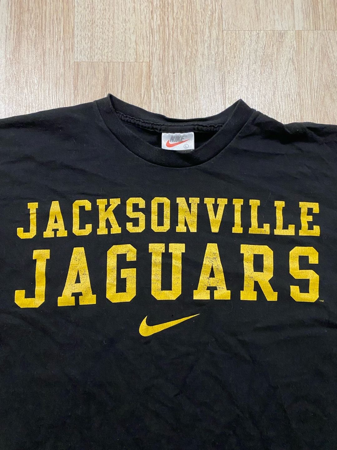 Nike Jacksonville Jaguars T-Shirt Size L Black Vintage NFL Team Sports 3
