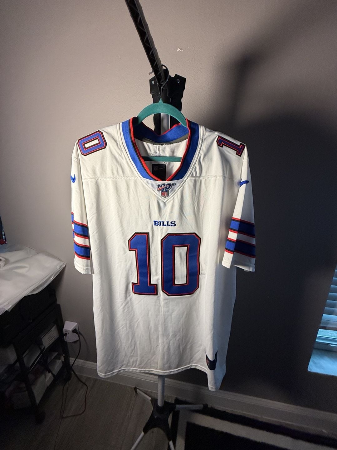 Nike Buffalo Bills Jersey Size XL White On Field NFL 100 7