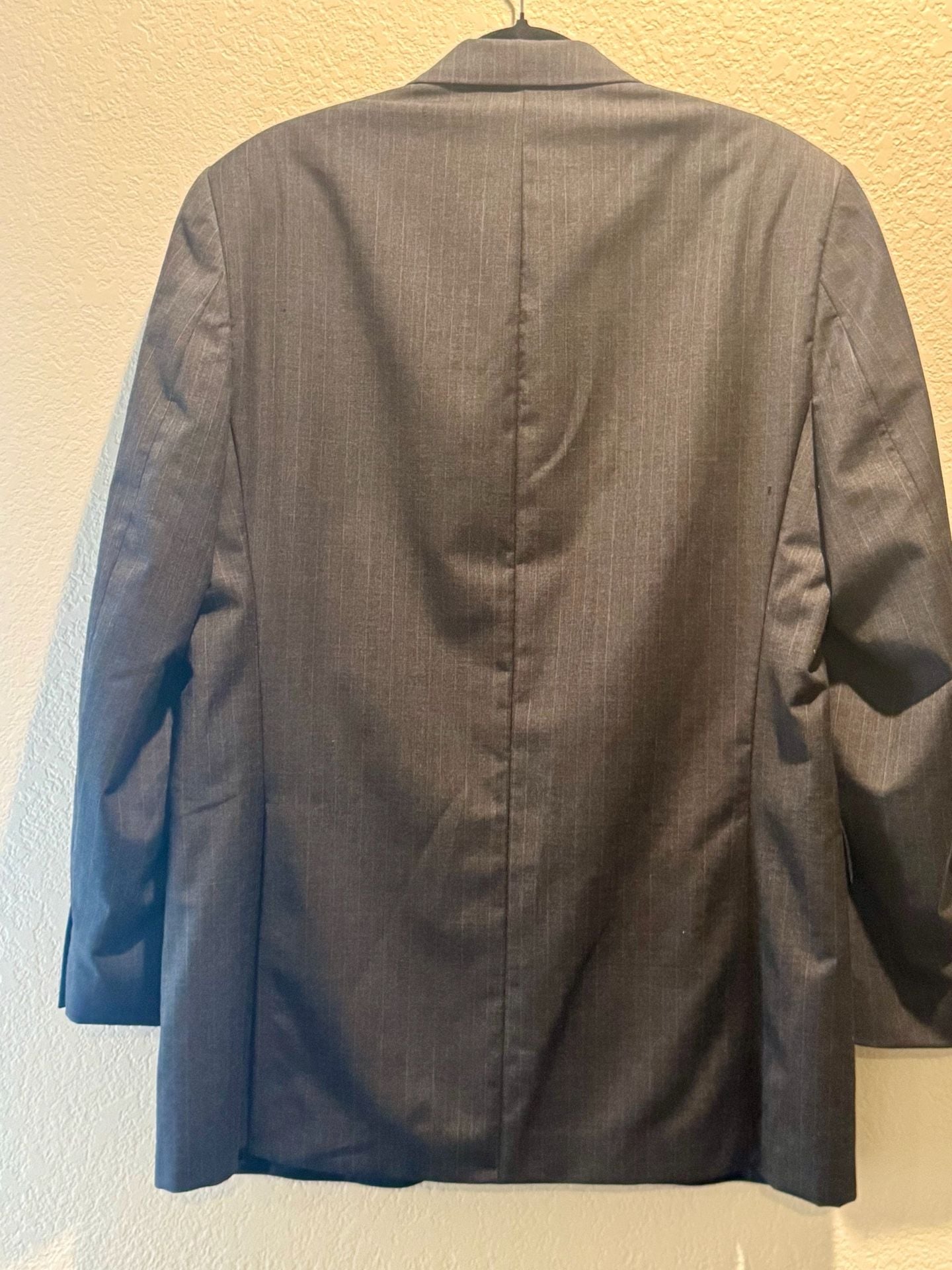 Ralph Lauren Green Label Wool Pinstripe Sport Coat Suit Jacket Blazer Gray 40L 6