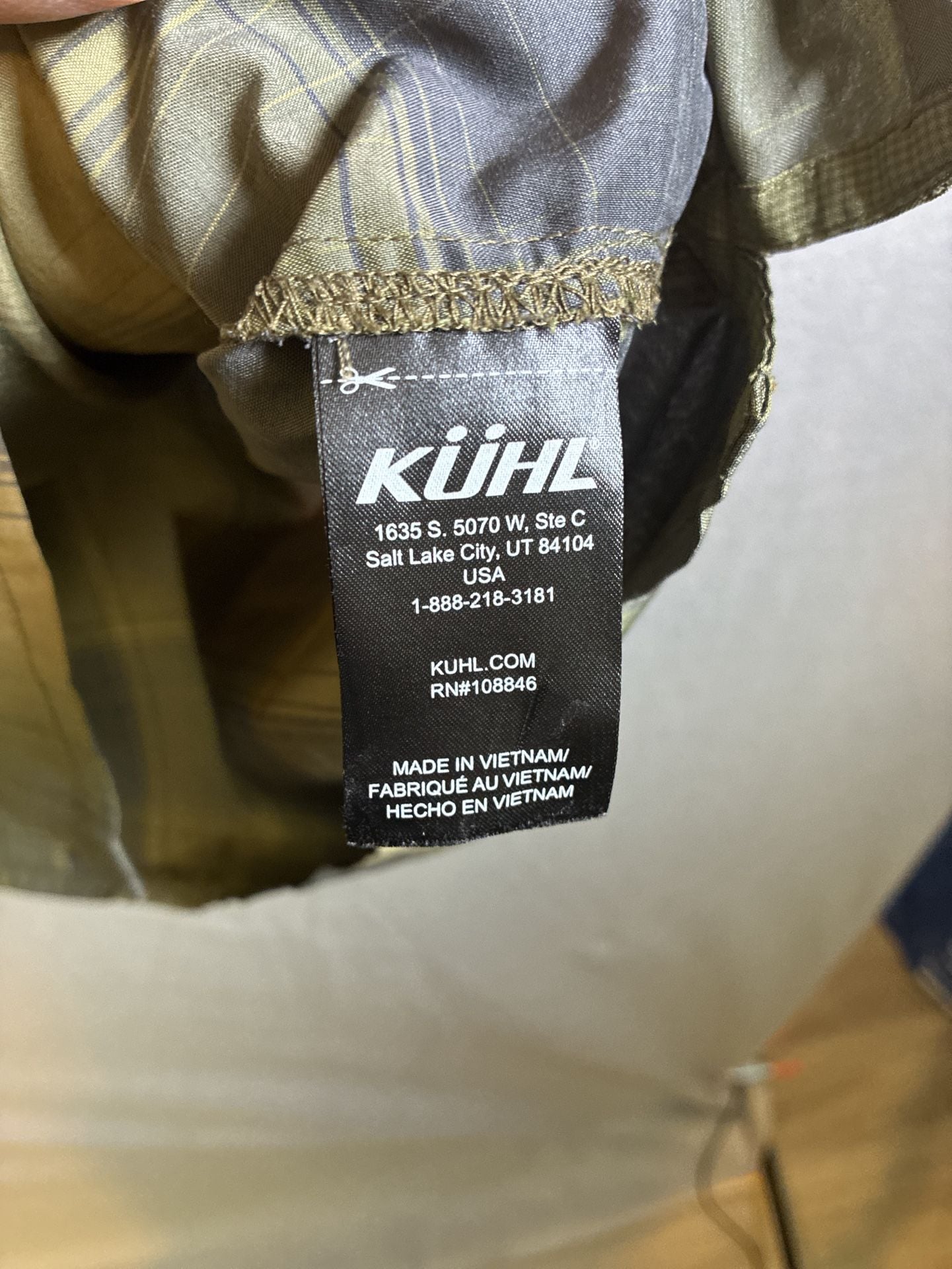 Kuhl Response Lite LS Shirt XXL Green Plaid Button Down 5