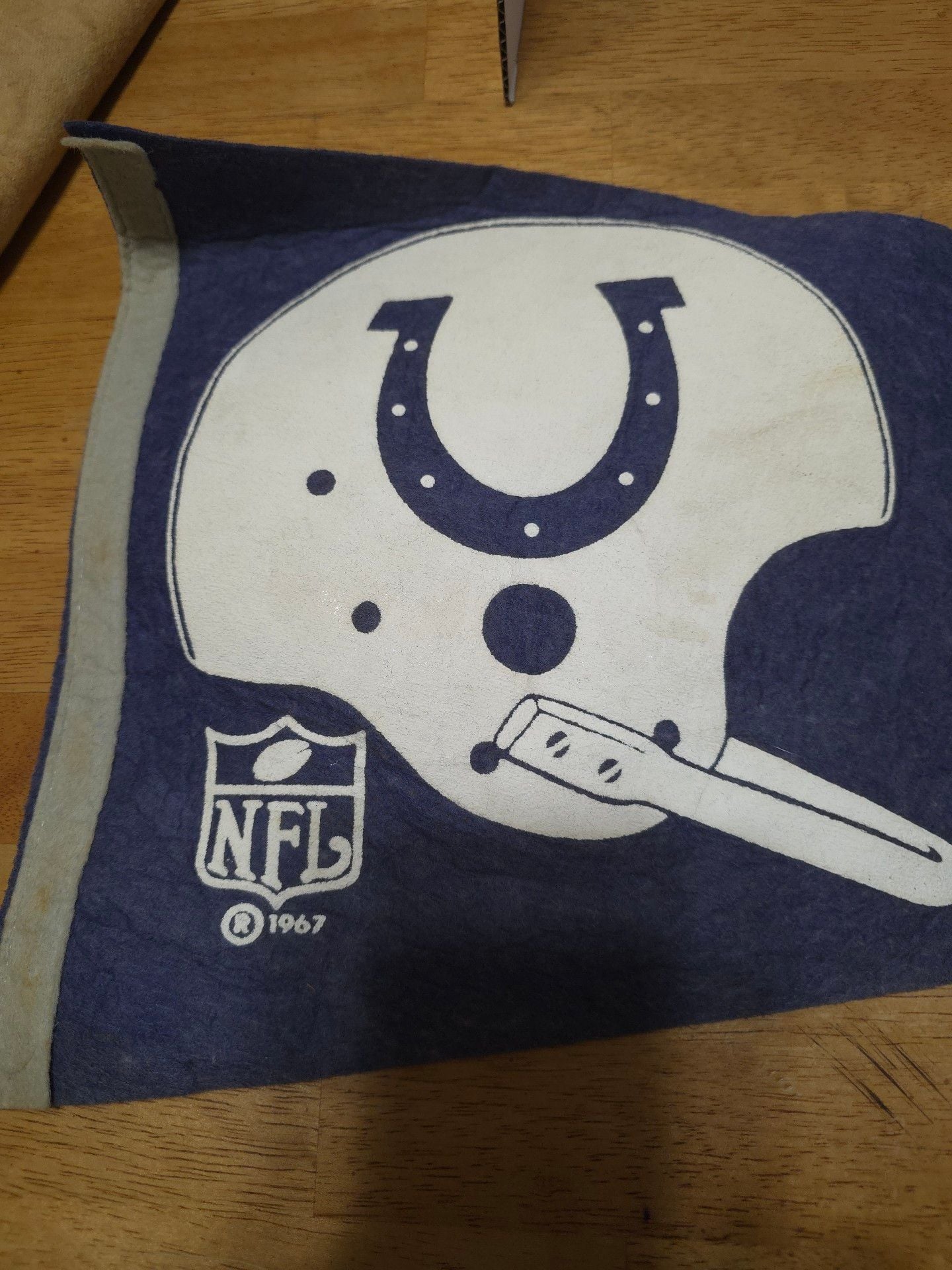 Vintage 1967 Baltimore Colts NFL Felt Pennant 2