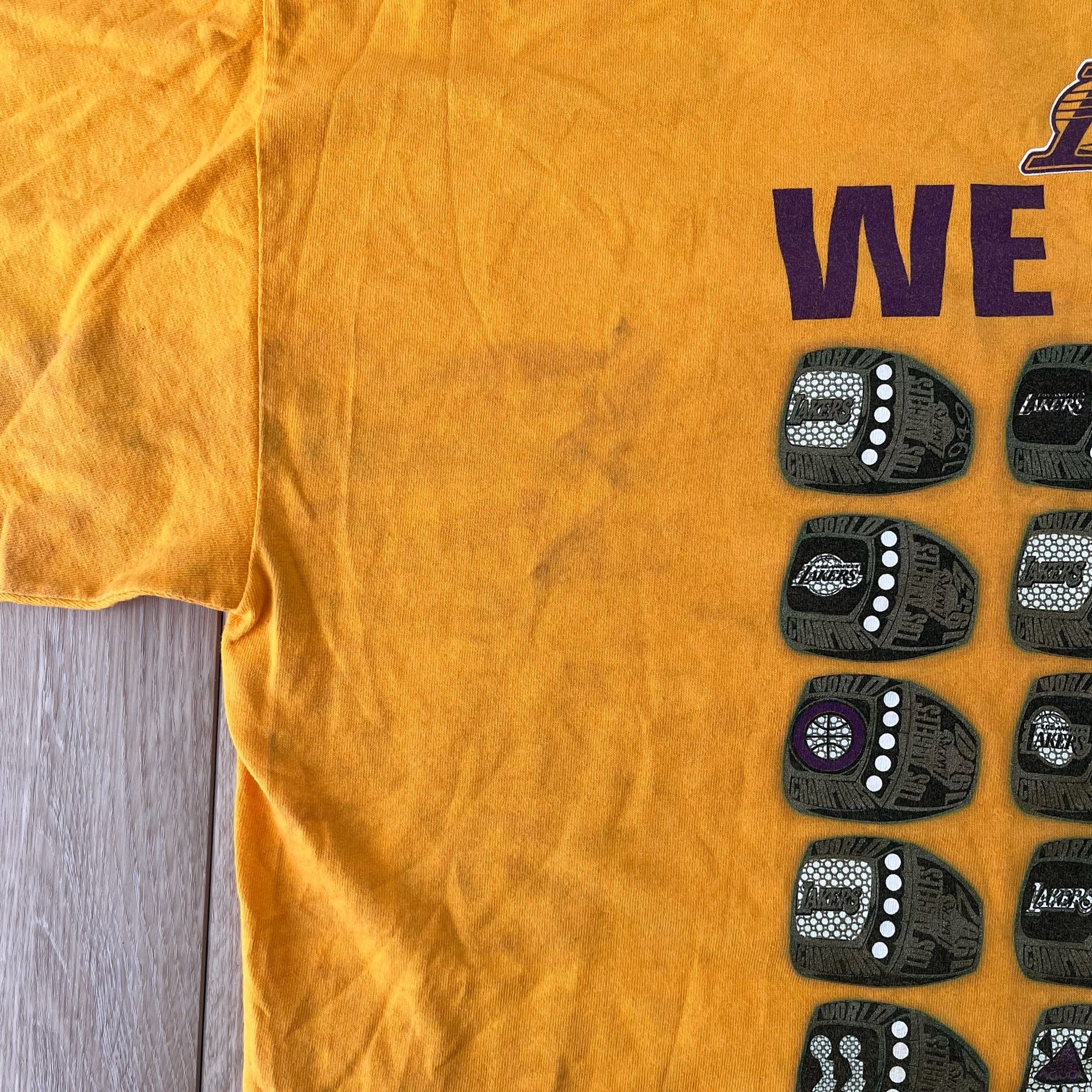 Los Angeles Lakers Got Rings? T-Shirt Gold 8