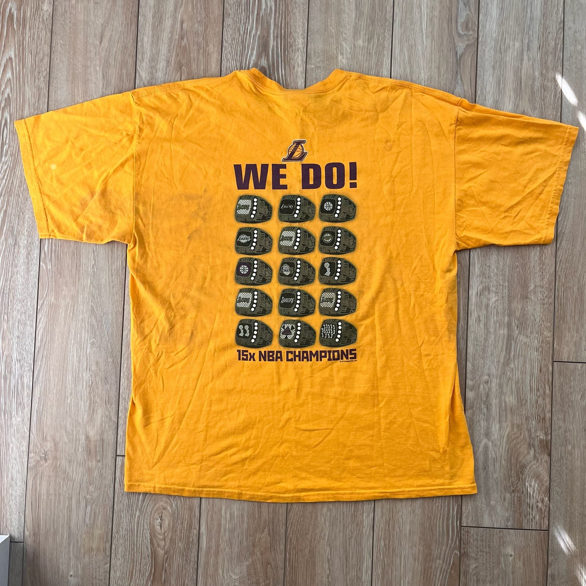 Los Angeles Lakers Got Rings? T-Shirt Gold 9