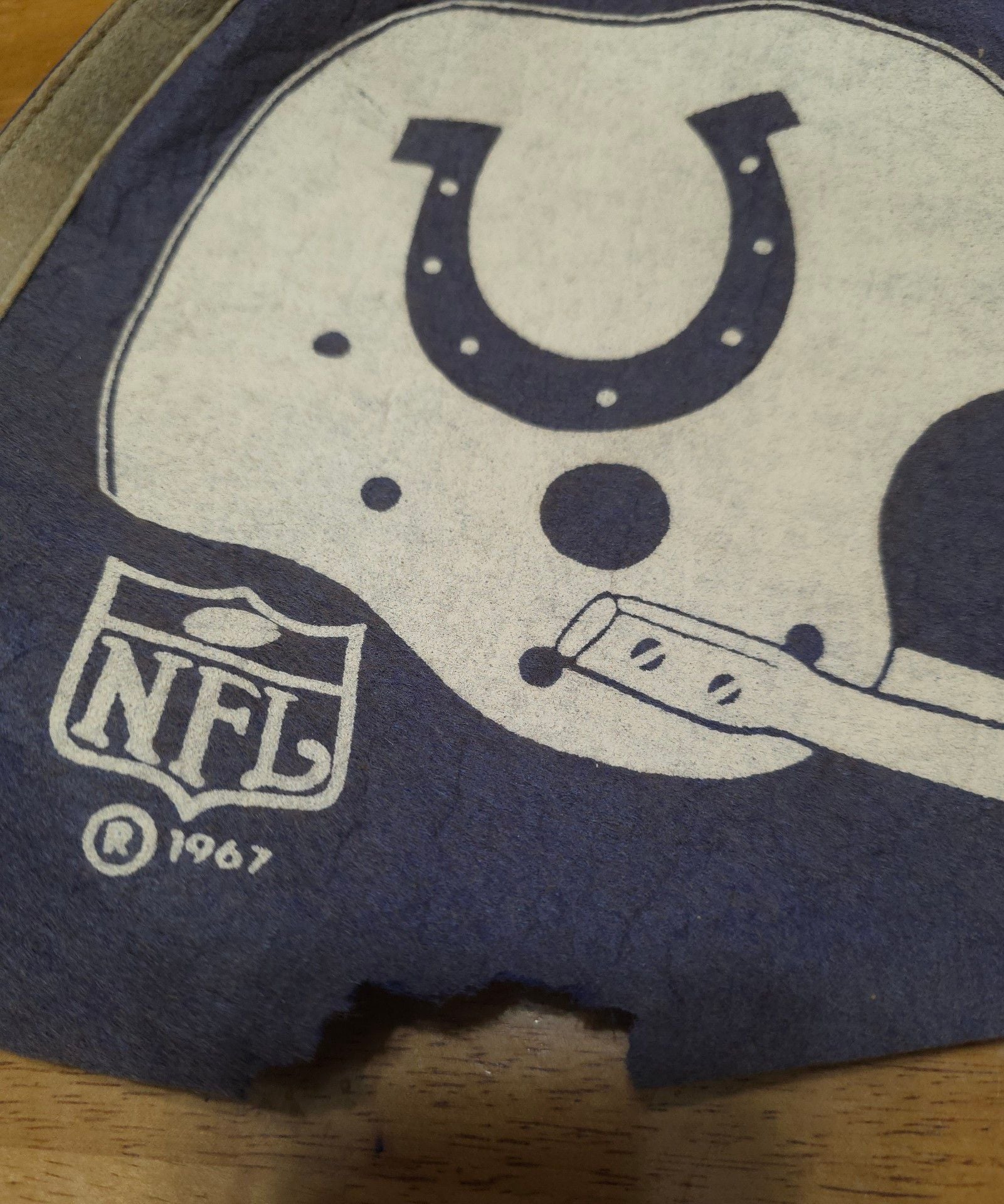 NFL Baltimore Colts Vintage 1967 Felt Pennant Flag Banner 3