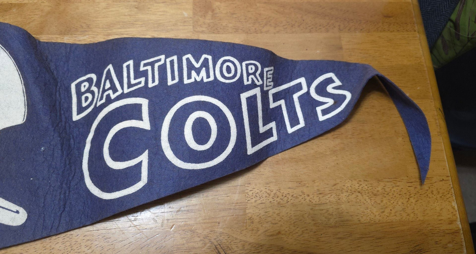NFL Baltimore Colts Vintage 1967 Felt Pennant Flag Banner 4