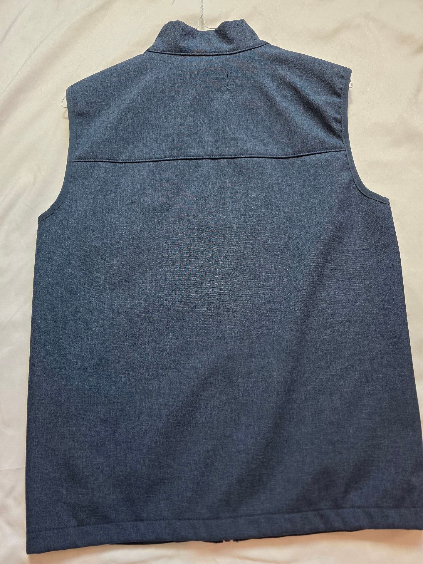 Quince Softshell Full-Zip Vest Heather Deep Navy 4