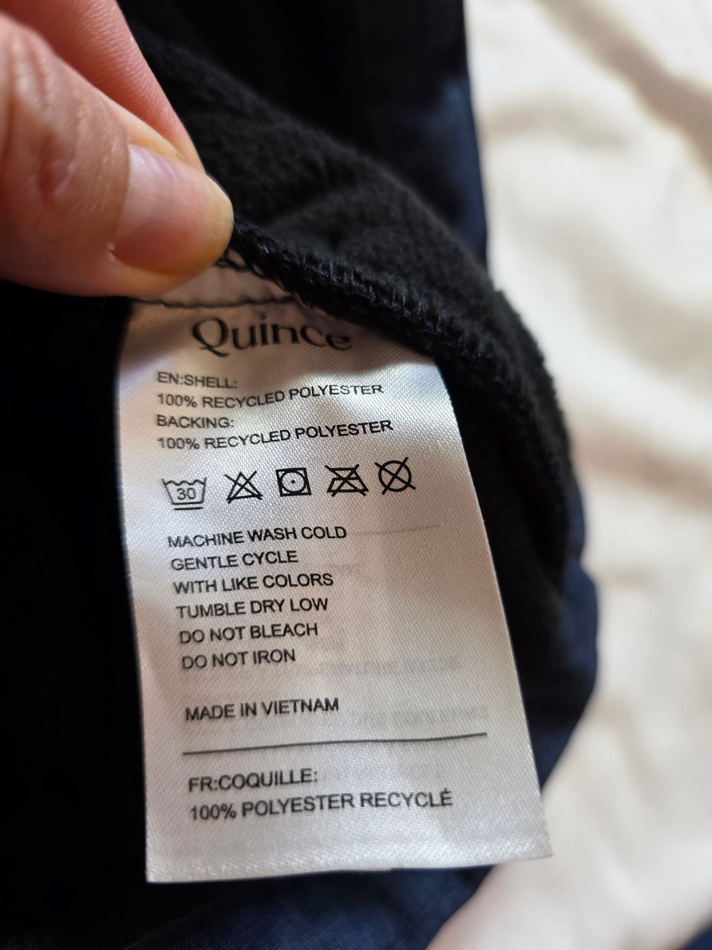 Quince Softshell Full-Zip Vest Heather Deep Navy 5
