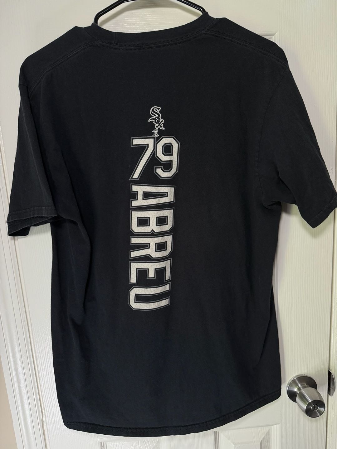 Fanatics Chicago White Sox Abreu 79 T-Shirt Size L Black Graphic 10