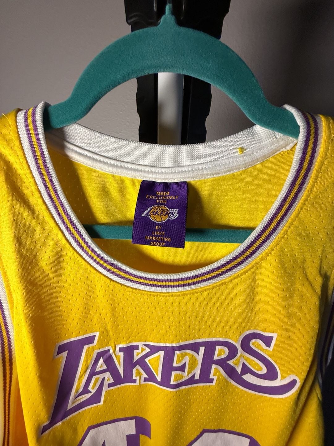 Los Angeles Lakers Jerry West 44 Links Marketing Group Jersey 3