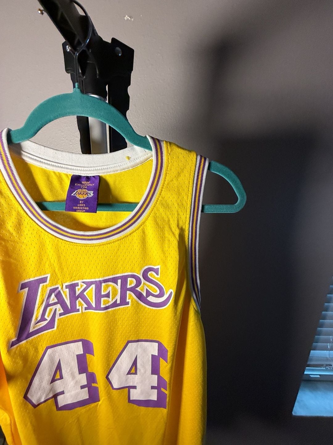 Los Angeles Lakers Jerry West 44 Links Marketing Group Jersey 4