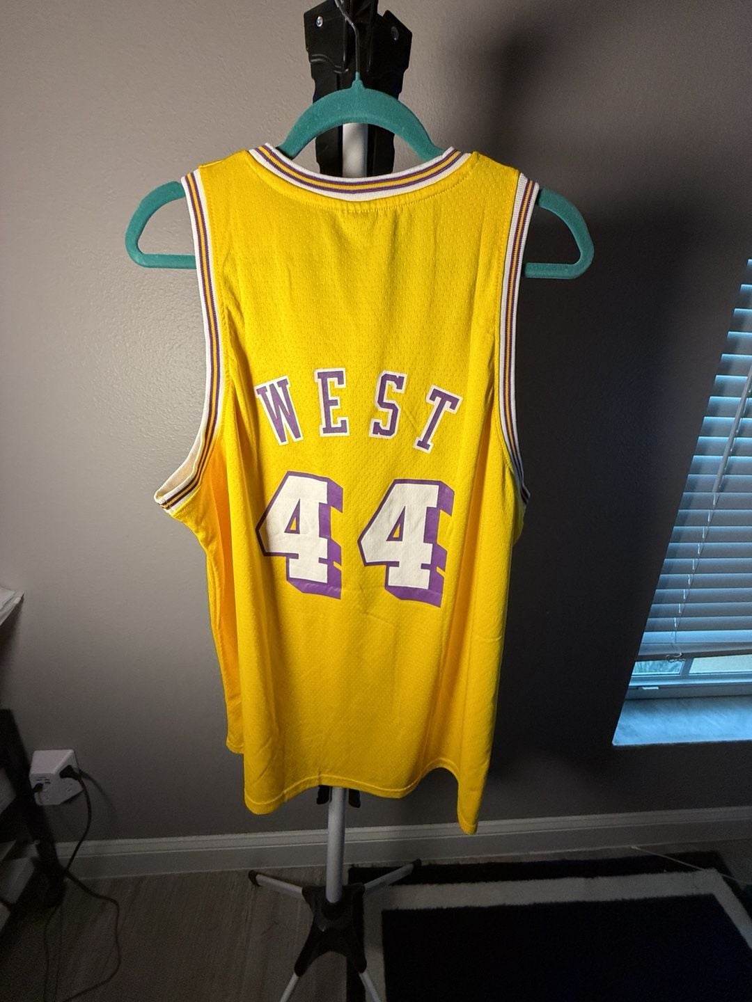Los Angeles Lakers Jerry West 44 Links Marketing Group Jersey 7