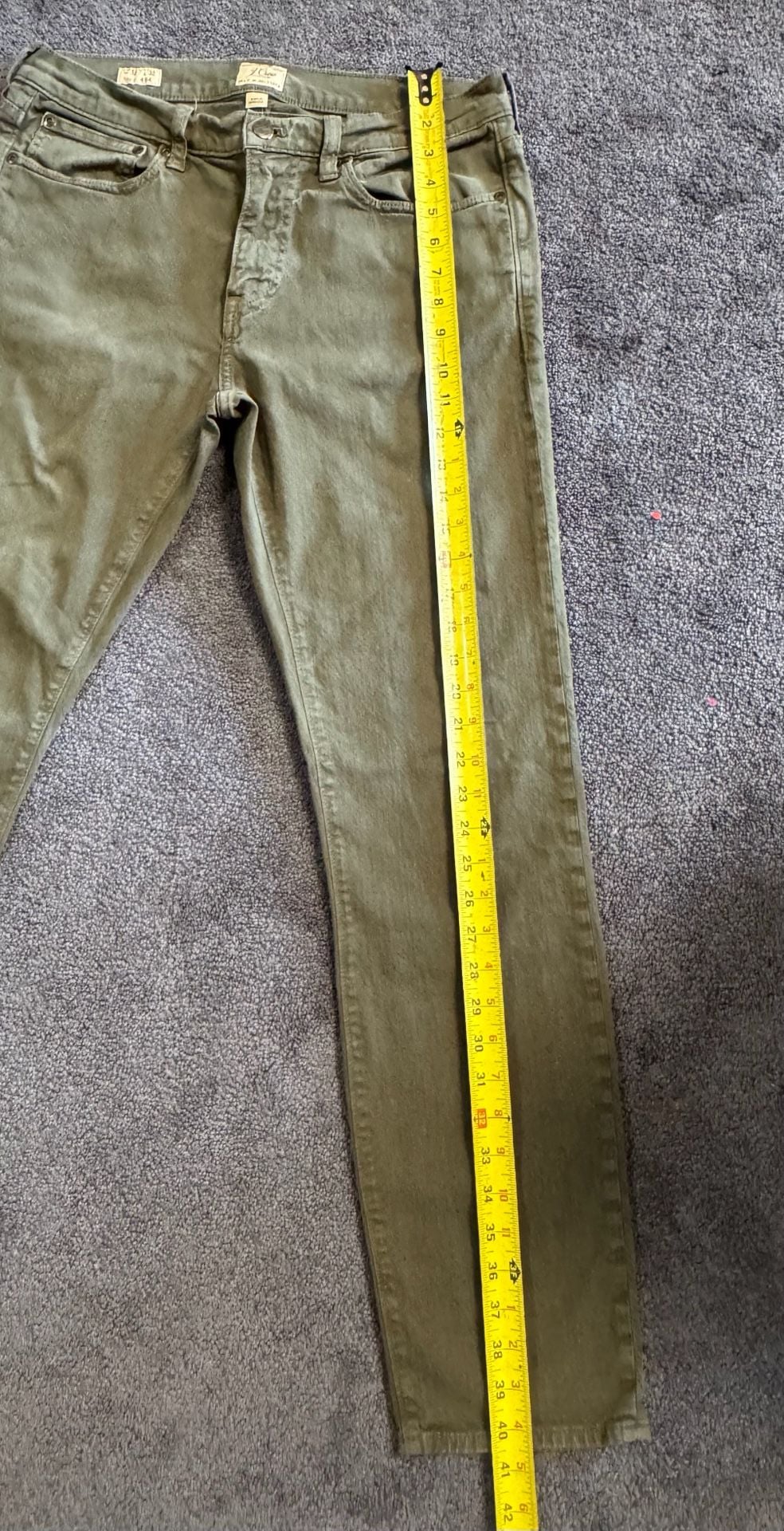 J.Crew 484 Slim Fit Jeans 32x32 Green Denim 7