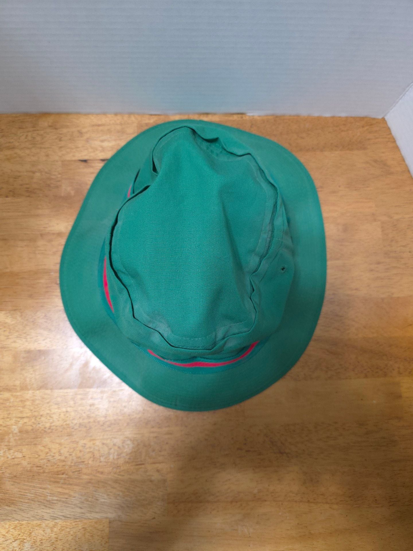Masters Golf Tournament Bucket Hat Green Red Trim Embroidered Logo 4