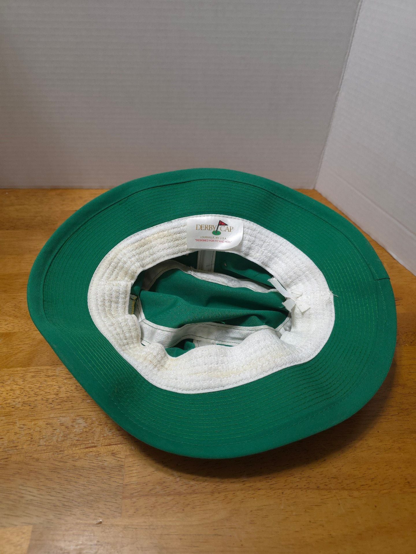 Masters Golf Tournament Bucket Hat Green Red Trim Embroidered Logo 7