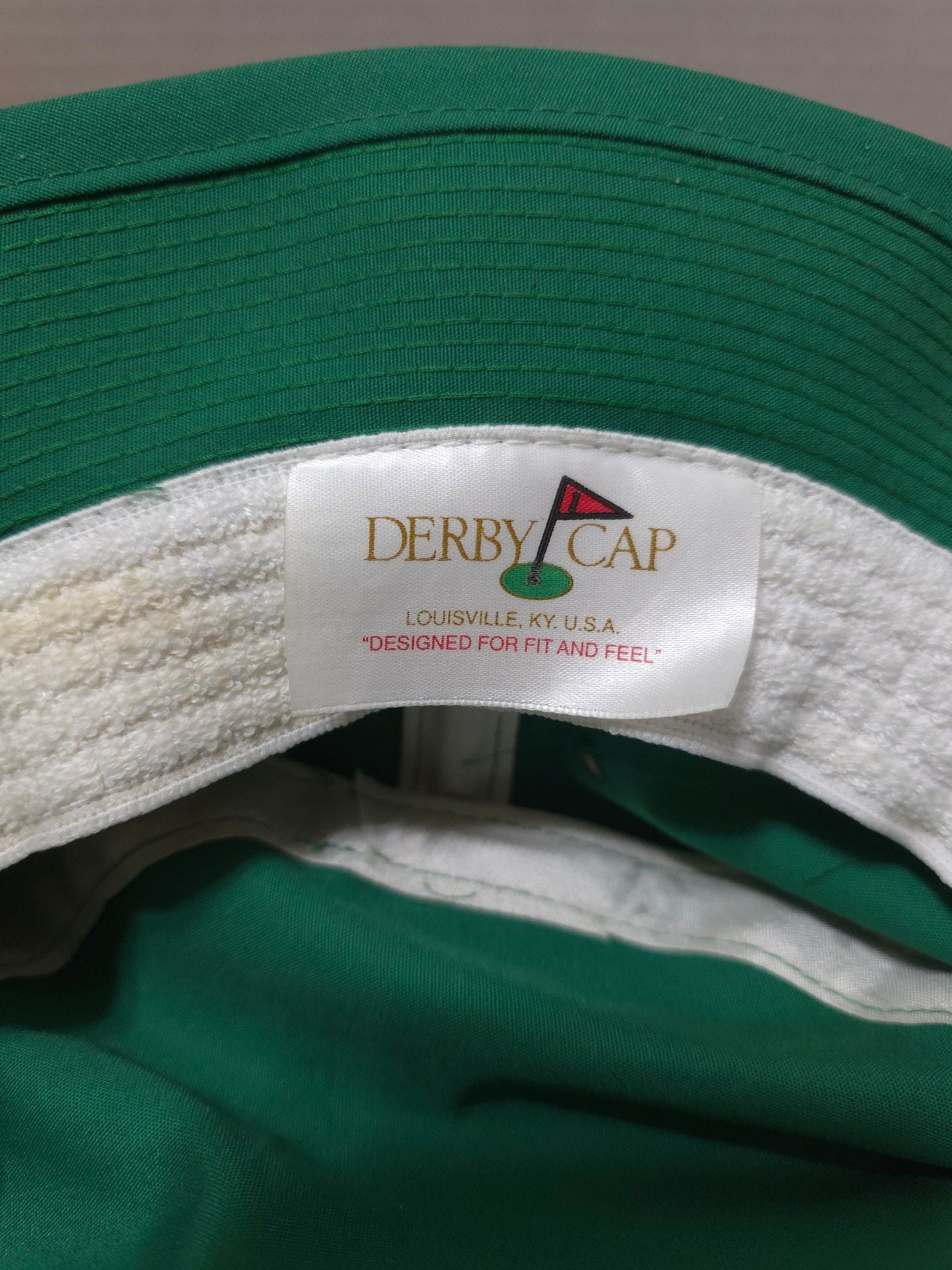 Masters Golf Tournament Bucket Hat Green Red Trim Embroidered Logo 8
