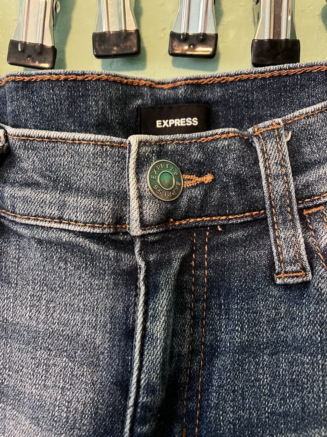 Express Jeans Size 6 Blue Bootcut Denim Pants 4