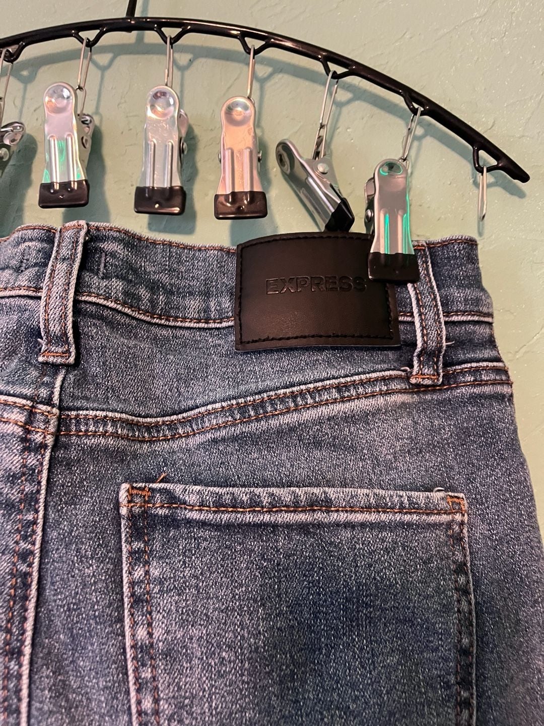 Express Jeans Size 6 Blue Bootcut Denim Pants 5