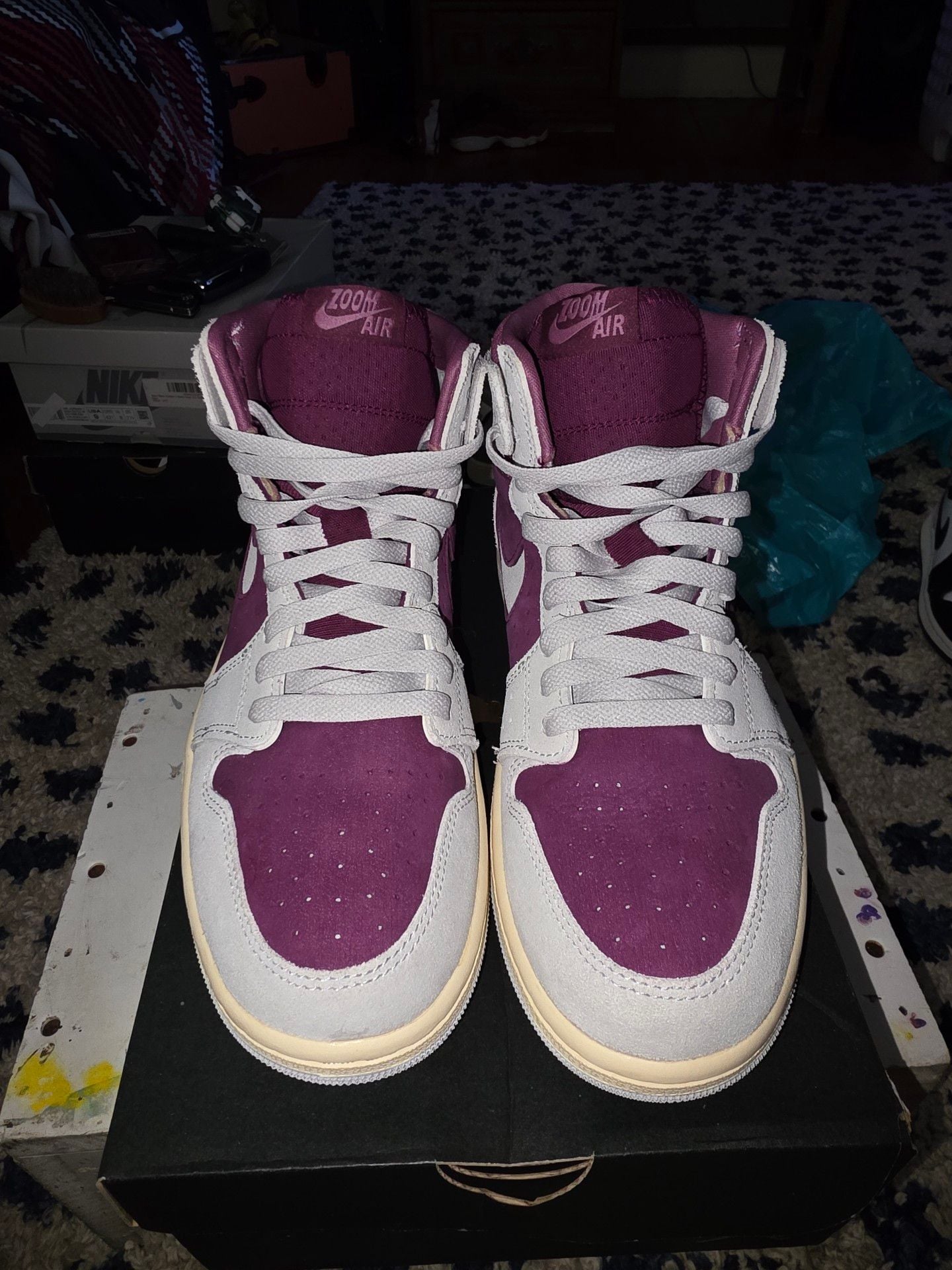 Nike Air Jordan 1 Zoom CMFT 2 Bordeaux Size 8 2