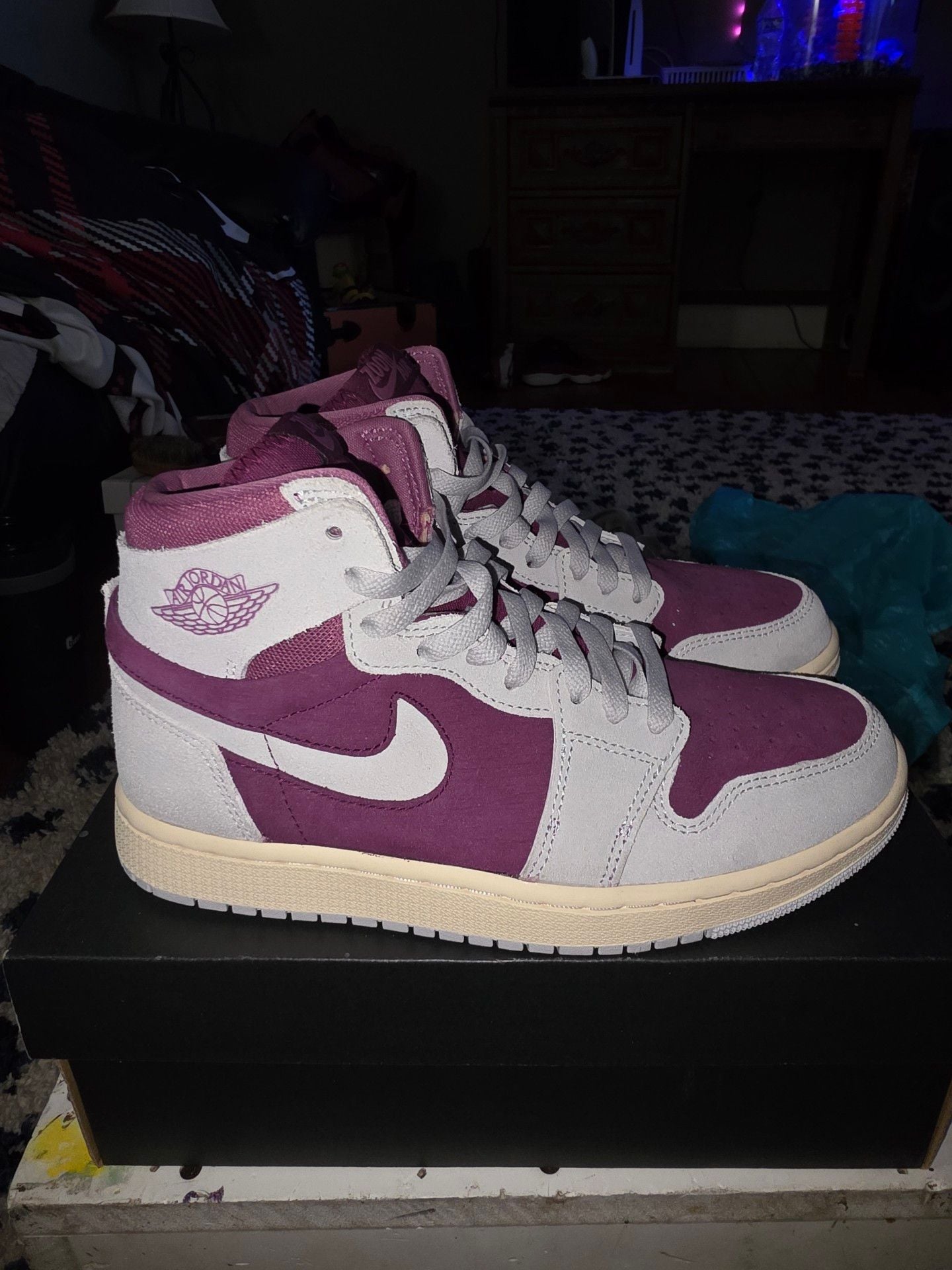 Nike Air Jordan 1 Zoom CMFT 2 Bordeaux Size 8 3