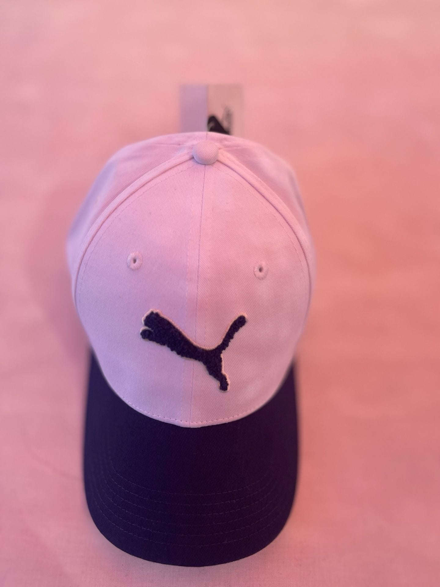Puma Archive Logo Baseball Cap OSFA White Blue Cotton 2
