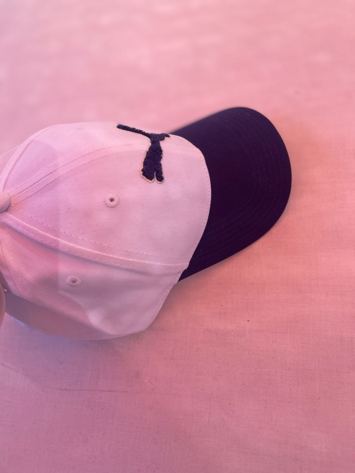 Puma Archive Logo Baseball Cap OSFA White Blue Cotton 4