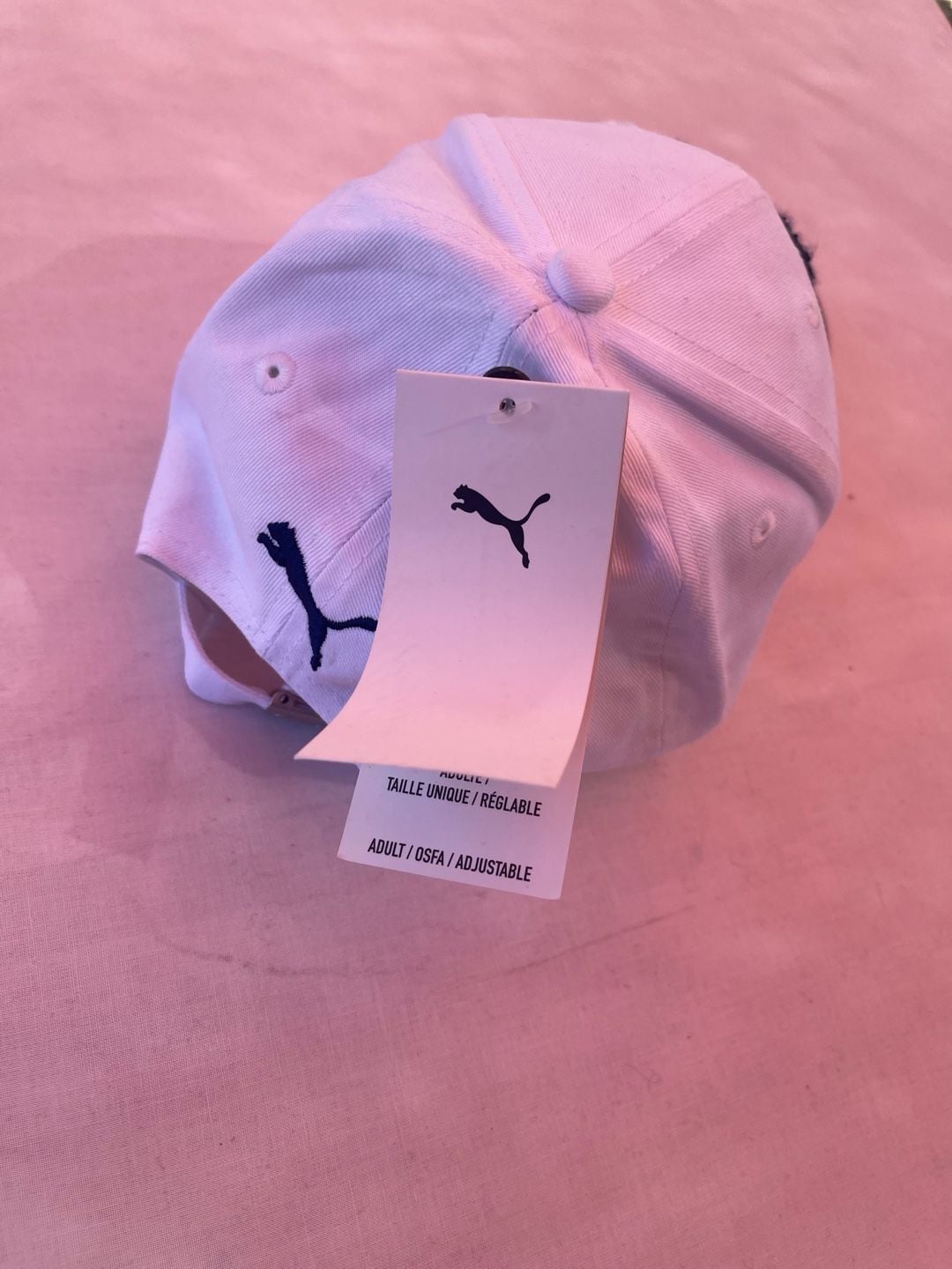 Puma Archive Logo Baseball Cap OSFA White Blue Cotton 6