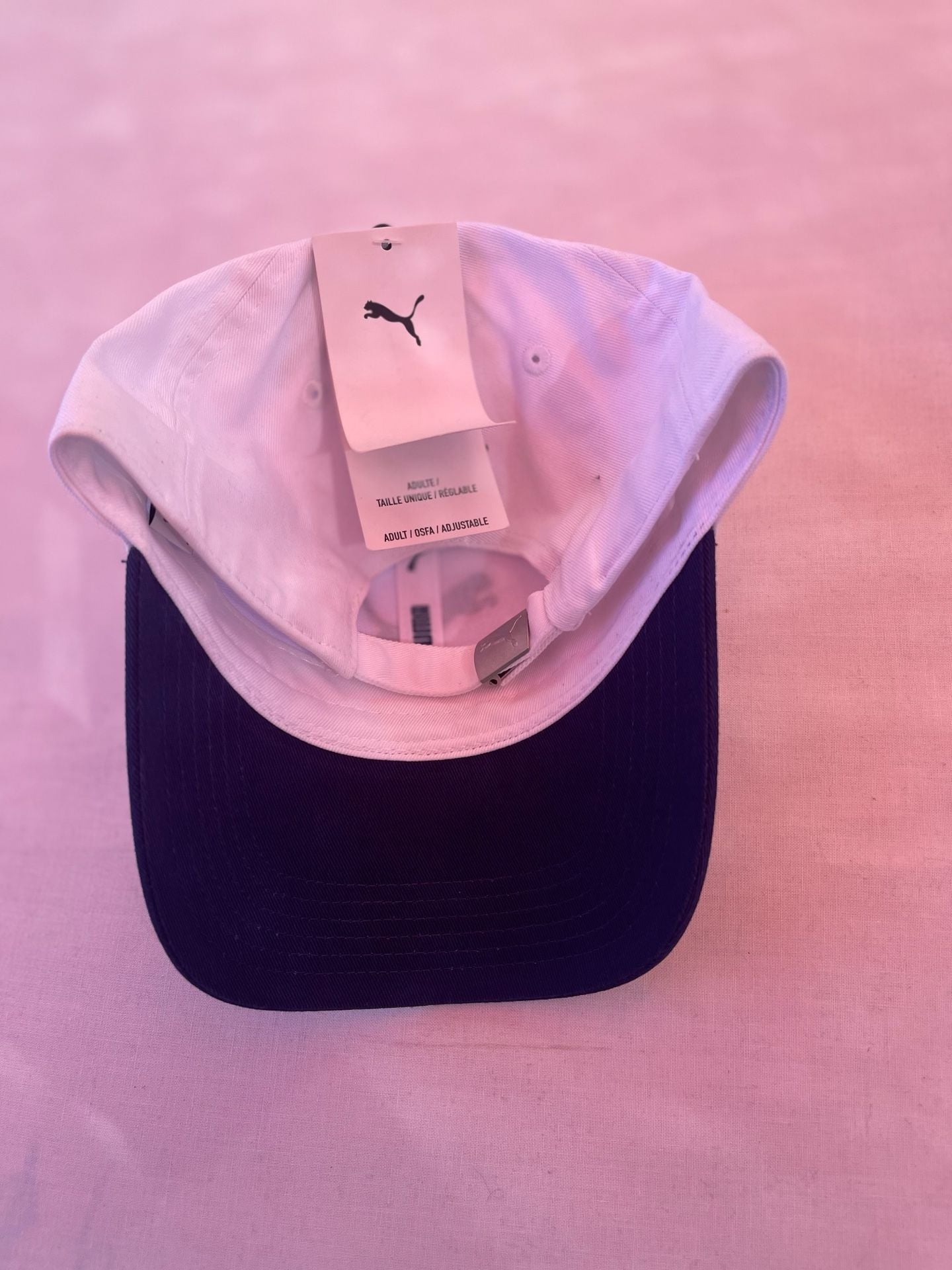 Puma Archive Logo Baseball Cap OSFA White Blue Cotton 8