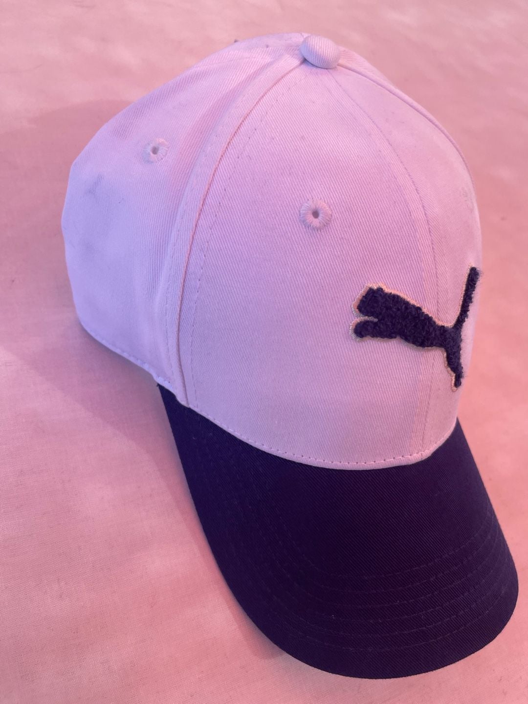 Puma Archive Logo Baseball Cap OSFA White Blue Cotton 9