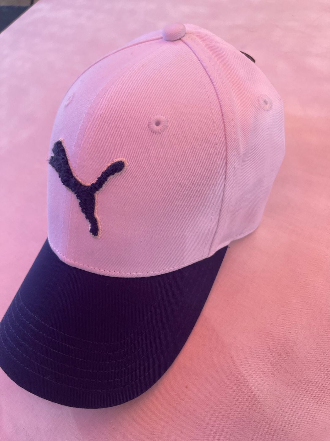 Puma Archive Logo Baseball Cap OSFA White Blue Cotton 10