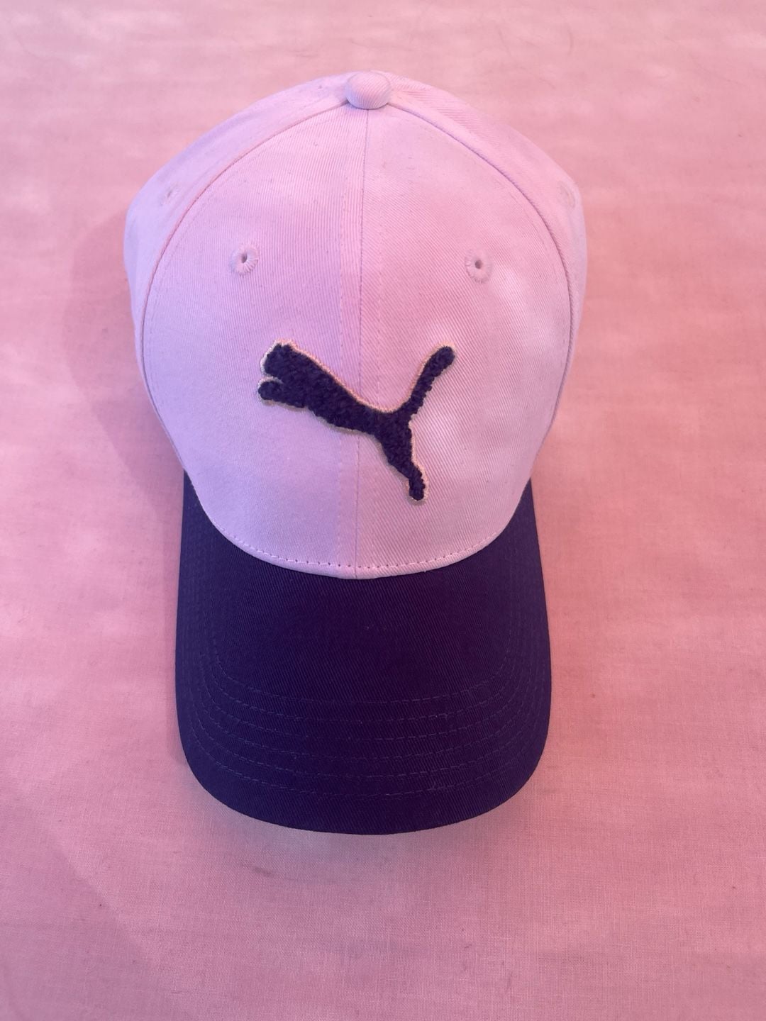 Puma Archive Logo Baseball Cap OSFA White Blue Cotton 11